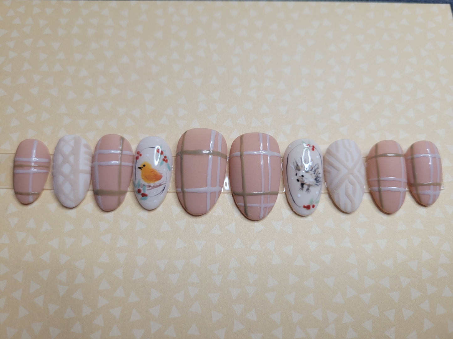 Forest Friends in Pink Plaid