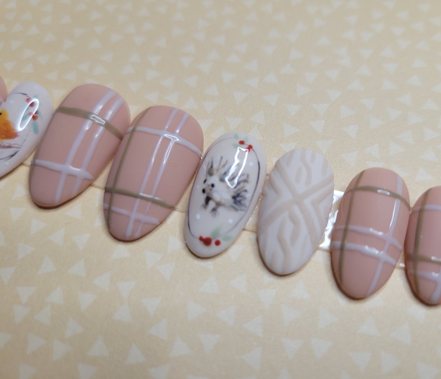 Forest Friends in Pink Plaid