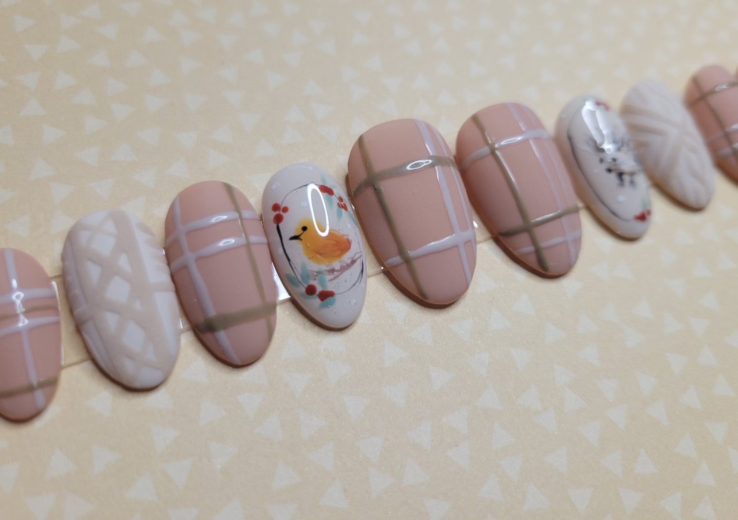 Forest Friends in Pink Plaid